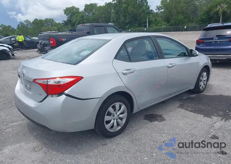 2015 Toyota Corolla Le from USA, damaged, VIN 2T1BURHE9FC308834